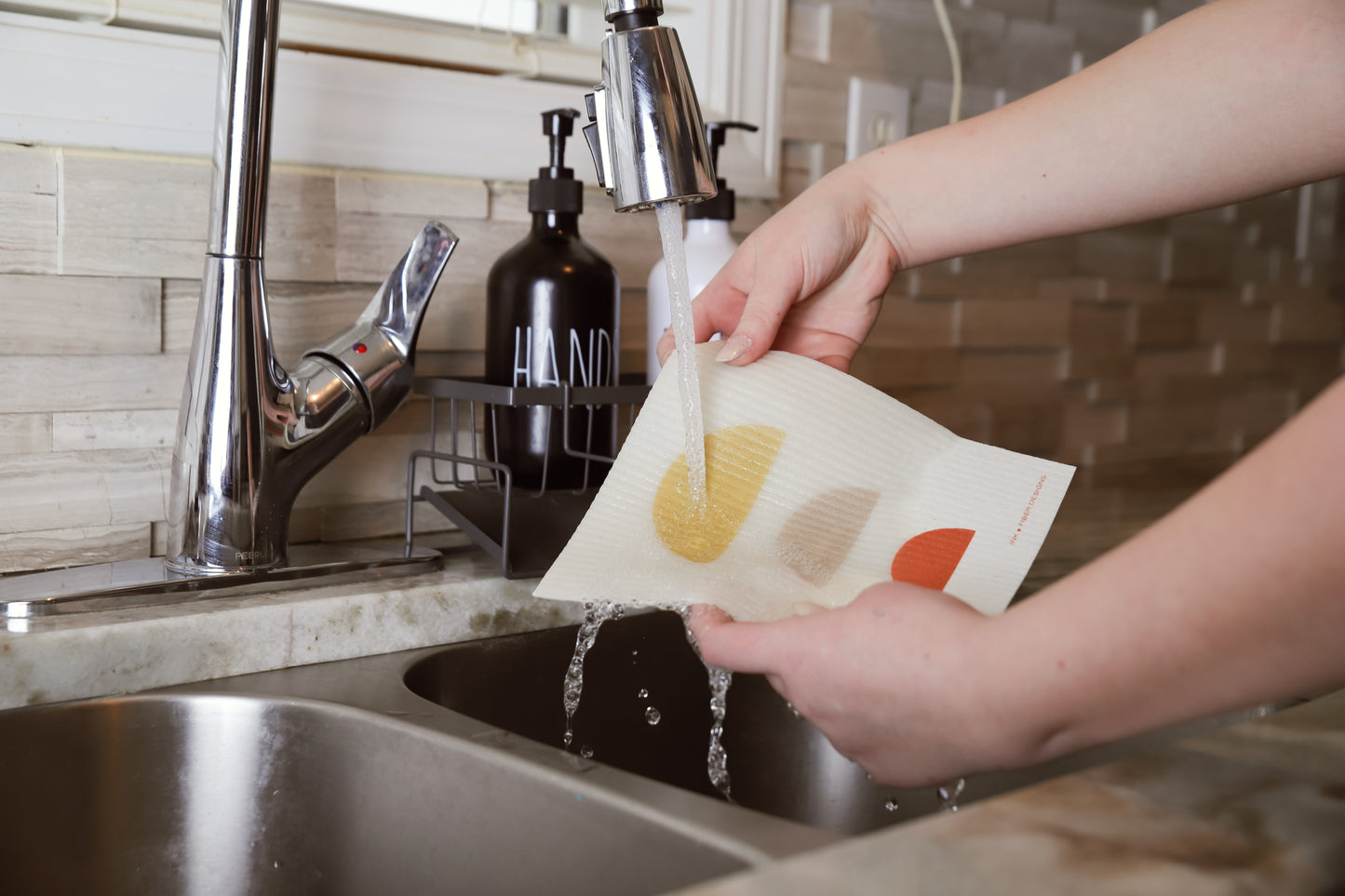 Half moons Swedish Dishcloth