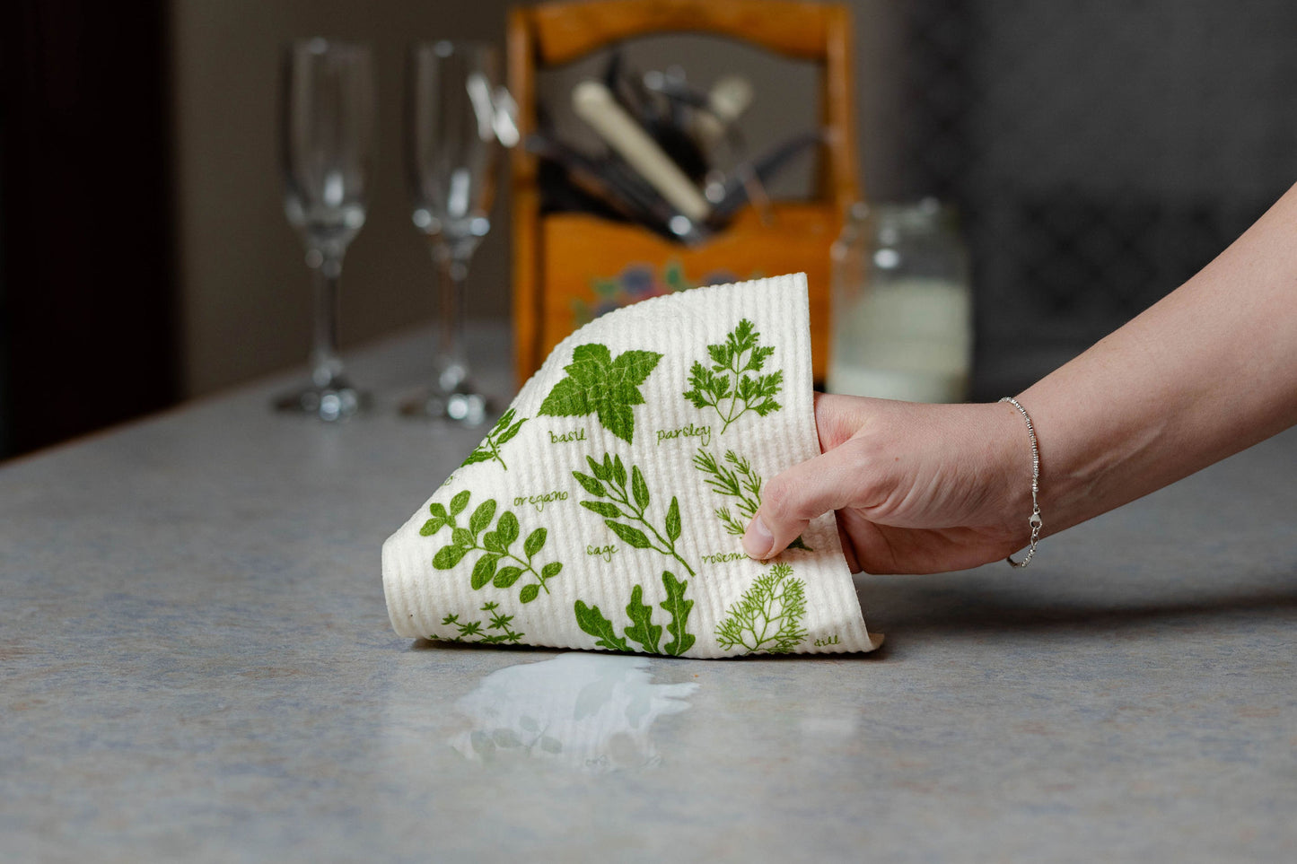 Herb Swedish Dishcloth