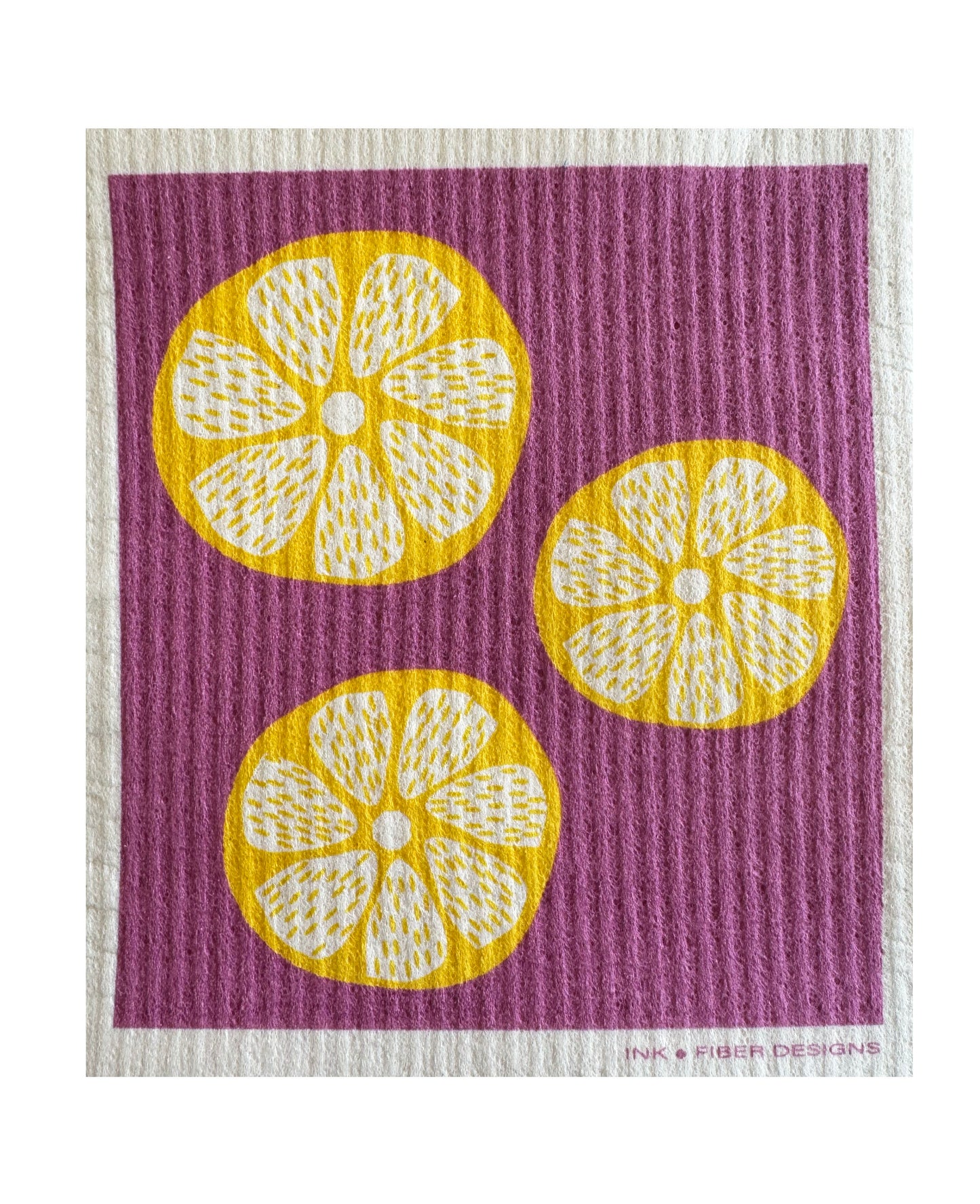 Lemon Slices Swedish Dishcloth