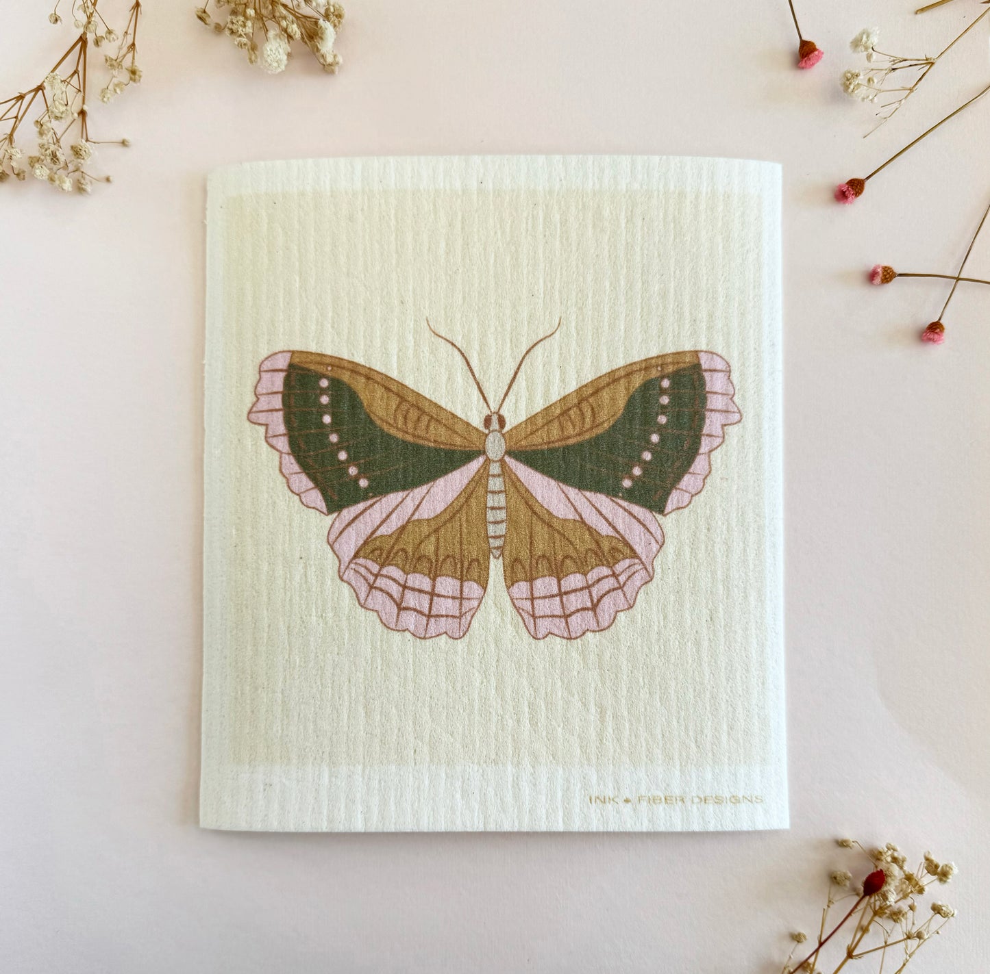 Butterfly 2 Swedish Dishcloth