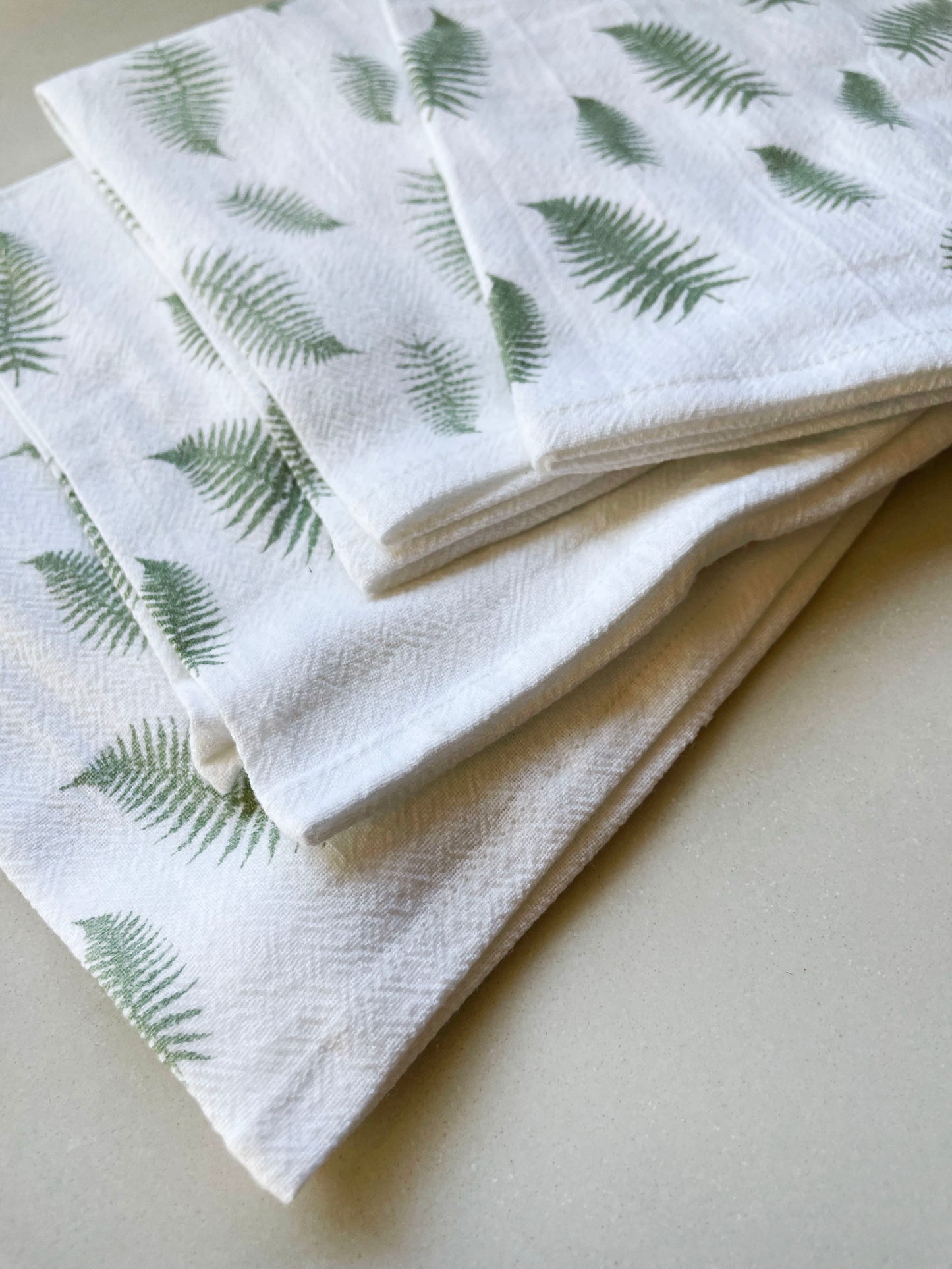 Cotton Cloth Napkins SET OF 4 -Fern