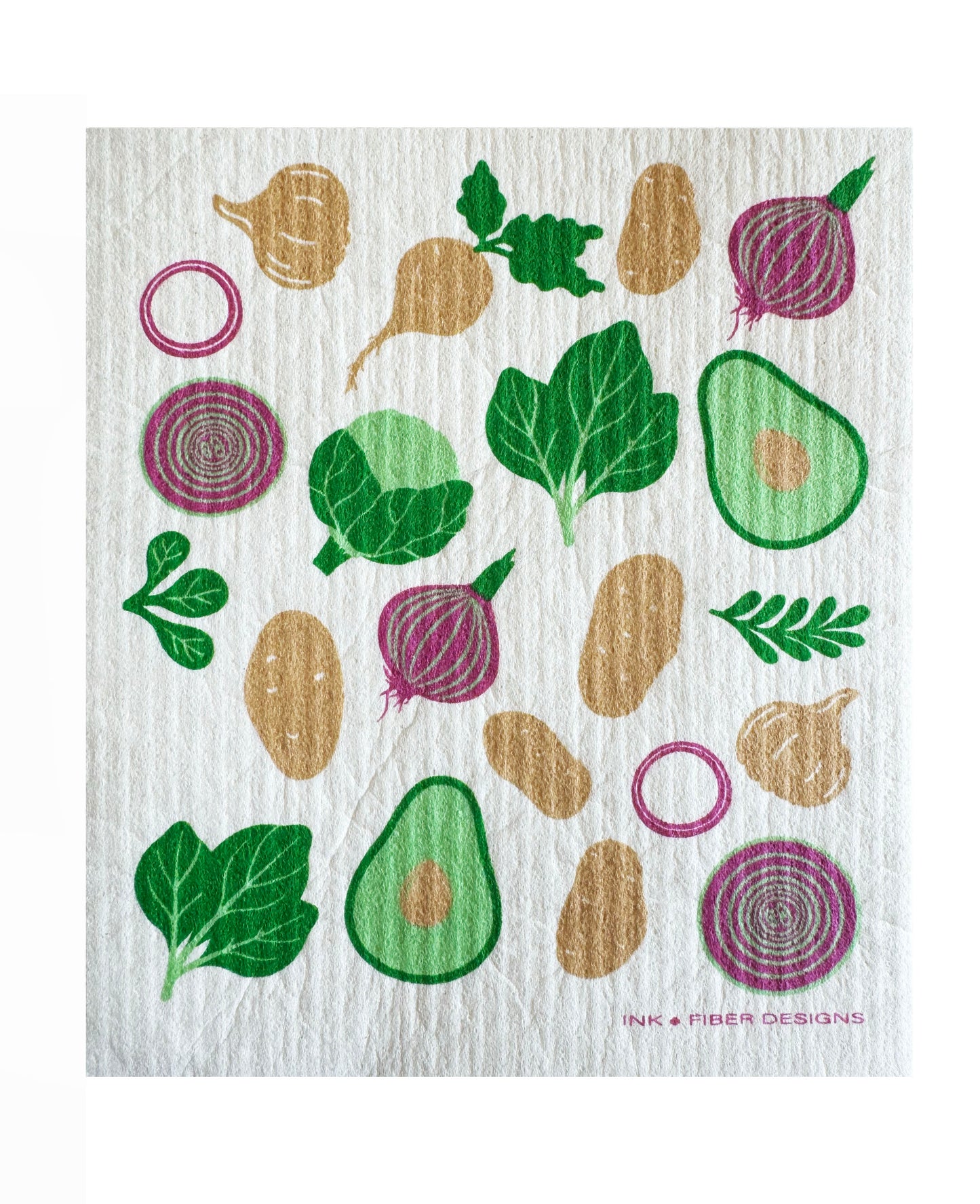 Veggies Swedish Dishcloth