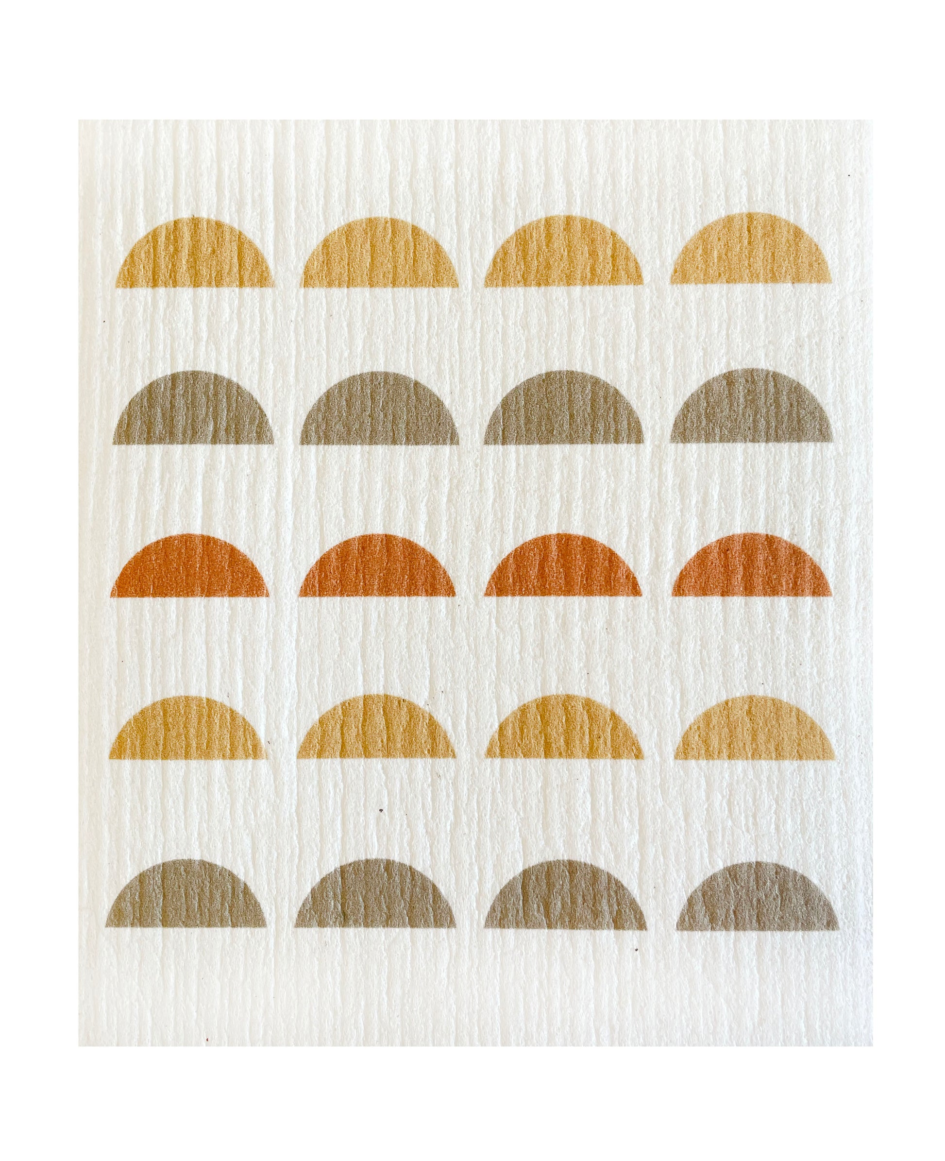 Half moon Pattern Swedish Dishcloth - Ink and Fiber Designs