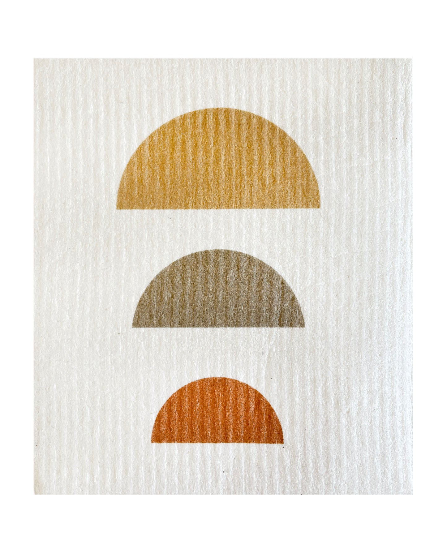 3 Half moons Swedish Dishcloth - Ink and Fiber Designs