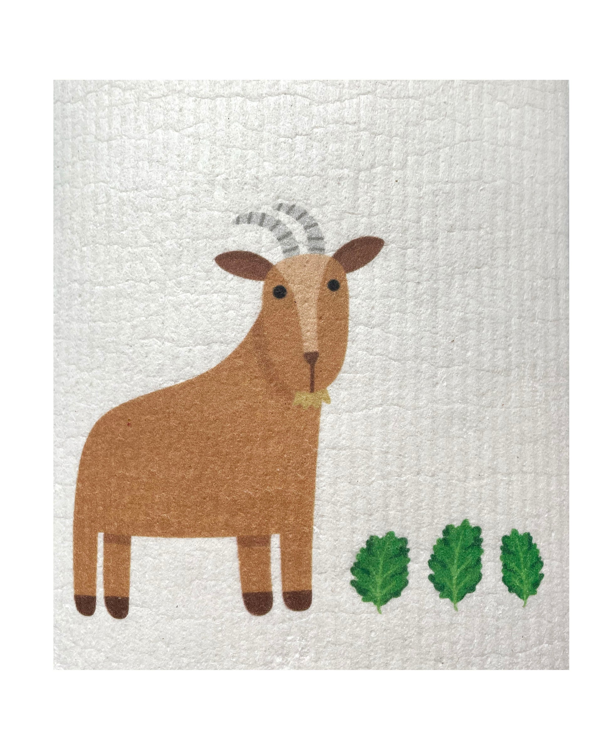Goat Swedish Dishcloth - Ink and Fiber Designs