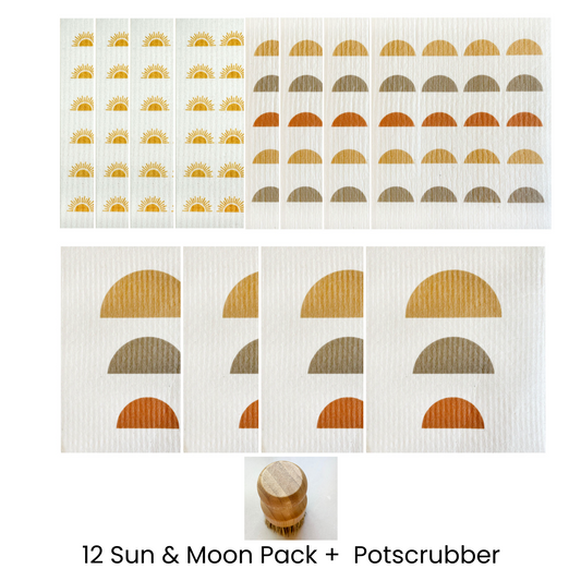 Sun and Moon 12 Pack with Bonus Potscrubber