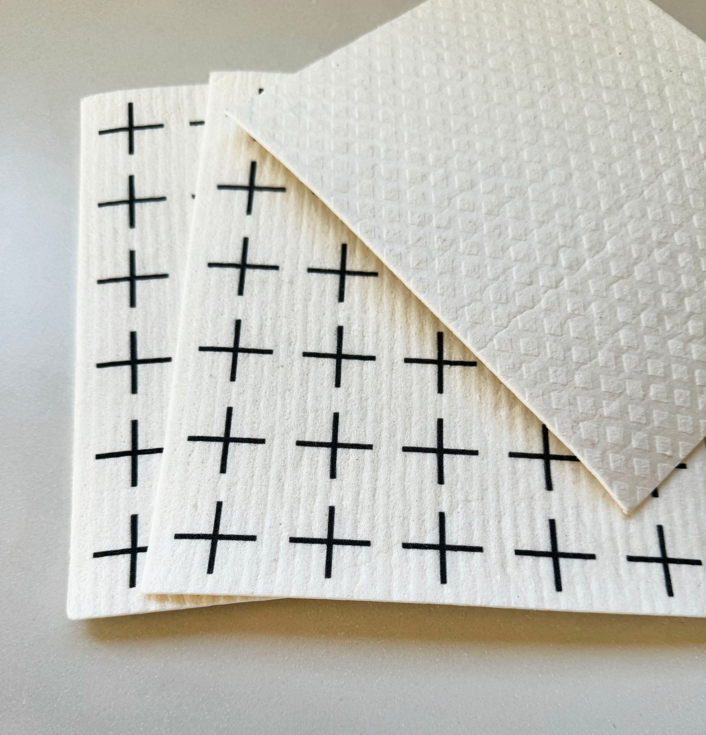 Black and White Scandi 1 Swedish Dishcloth