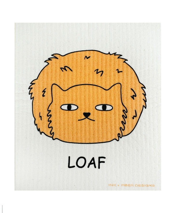 Loaf Cat Swedish Dishcloth