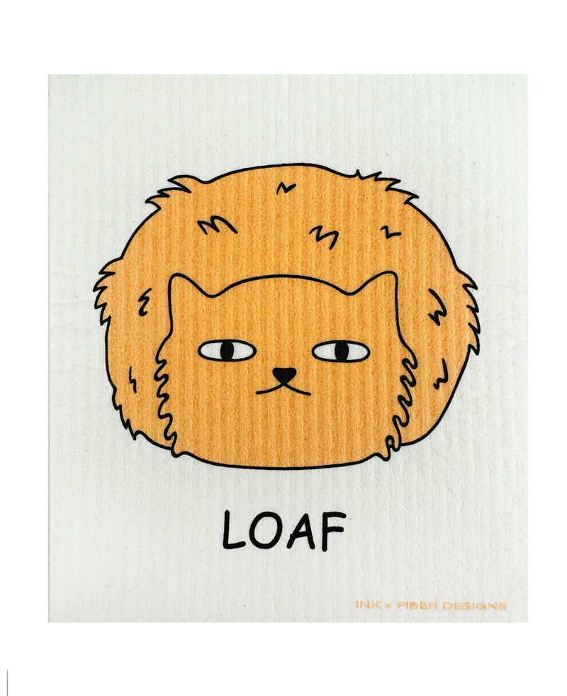 Loaf Cat Swedish Dishcloth