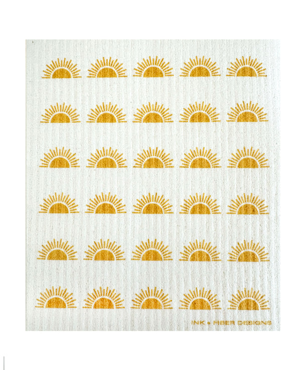 Sun Filled Swedish Dishcloth