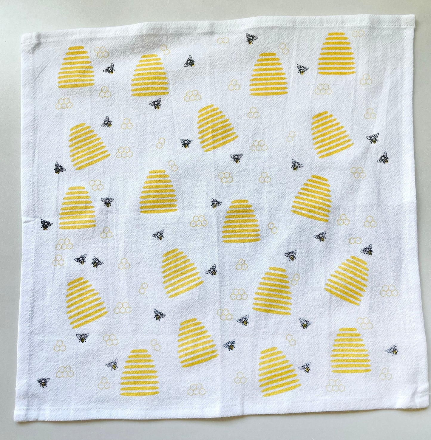 Cotton Cloth Napkins SET OF 4 -Bees