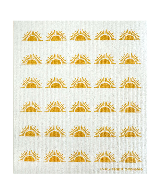 Sun Filled Swedish Dishcloth