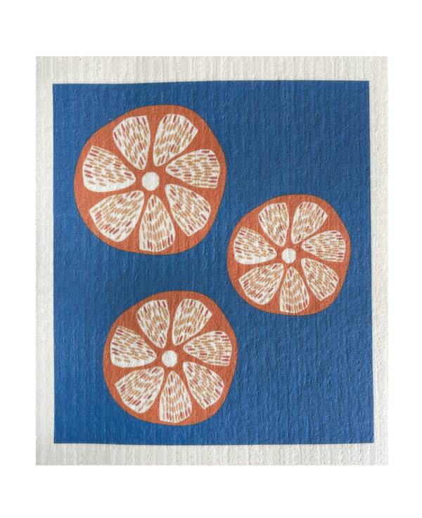 Oranges Swedish Dishcloth - Ink and Fiber Designs