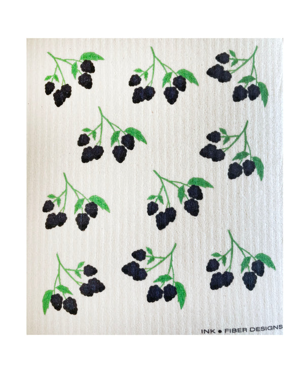 Blackberry Swedish Dishcloth - Ink and Fiber Designs