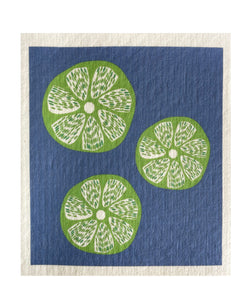 Limes Swedish Dishcloth - Ink and Fiber Designs