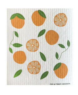 Meyer Lemons Swedish Dishcloth - Ink and Fiber Designs