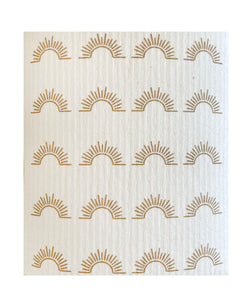 Sun Pattern Swedish Dishcloth - Ink and Fiber Designs